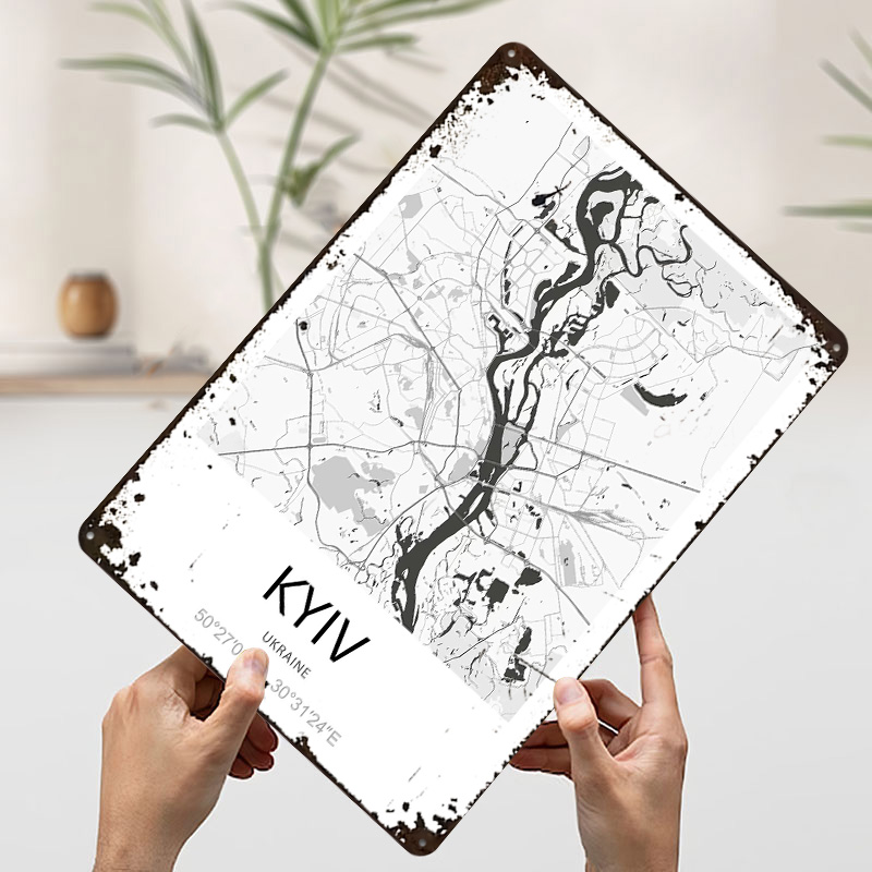 Kyiv City Map Printed Poster C - Custom Map Poster recensione e prezzo