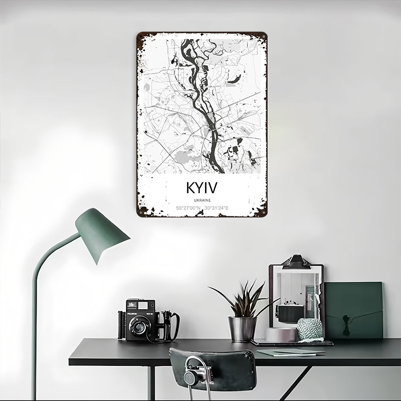 Kyiv City Map Printed Poster C - Custom Map Poster recensione e prezzo