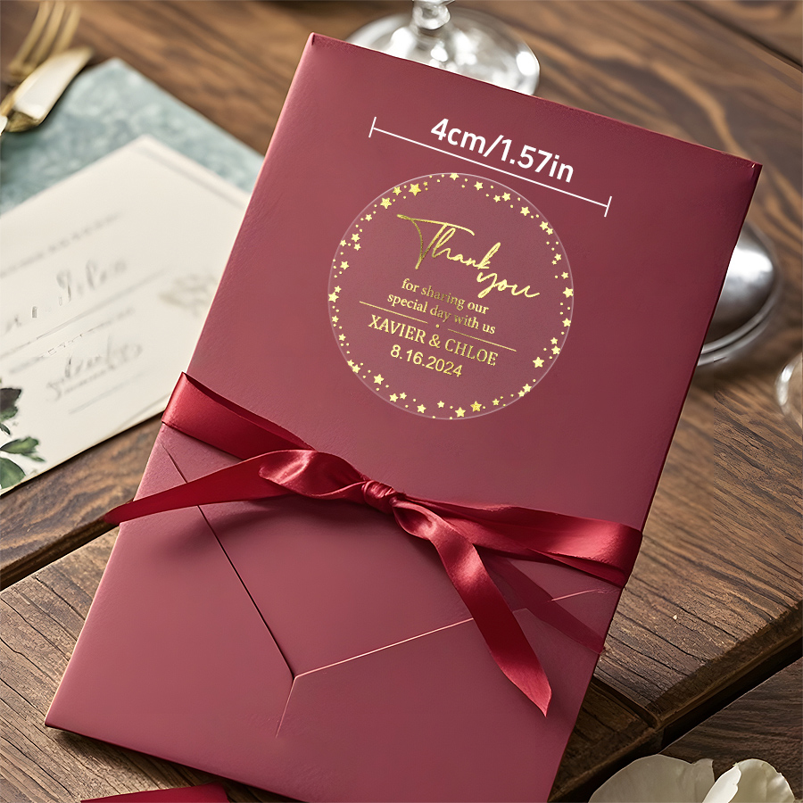 Custom Gold Transparent Waterp - Personalised Candle Label recensione e prezzo