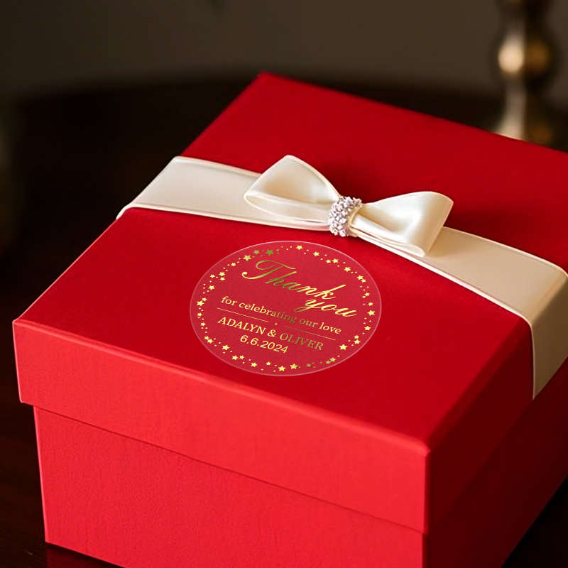 Custom Gold Transparent Waterp - Personalised Candle Label recensione e prezzo