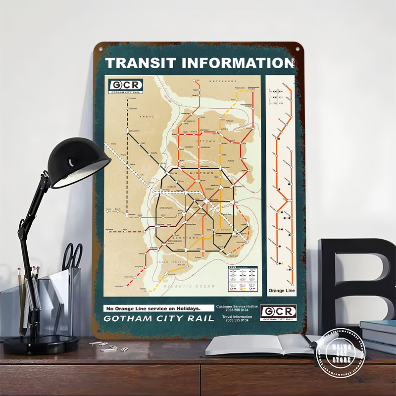 Gotham City Map Printed Poster - Custom Map Poster recensione e prezzo