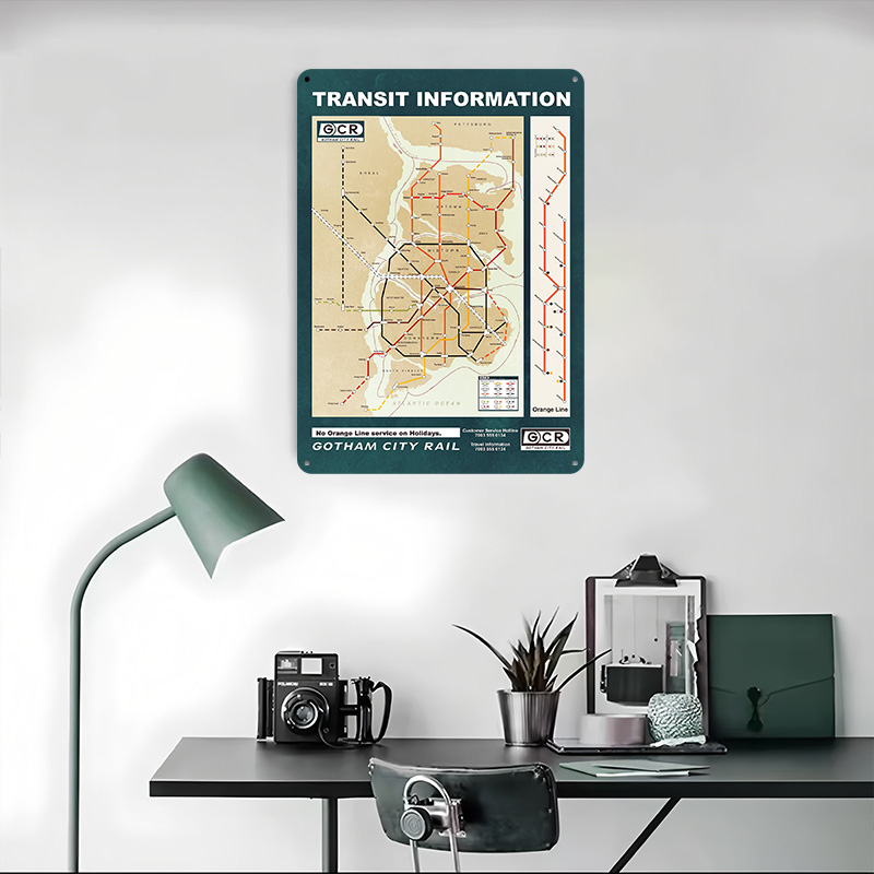 Gotham City Map Printed Poster - Custom Map Poster recensione e prezzo