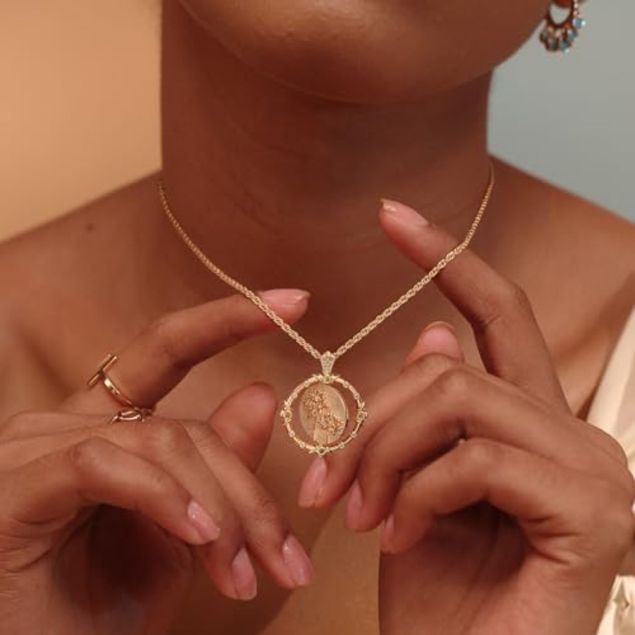 Fettero Gold Necklace for Wome - Birth Flower Necklace recensione e prezzo