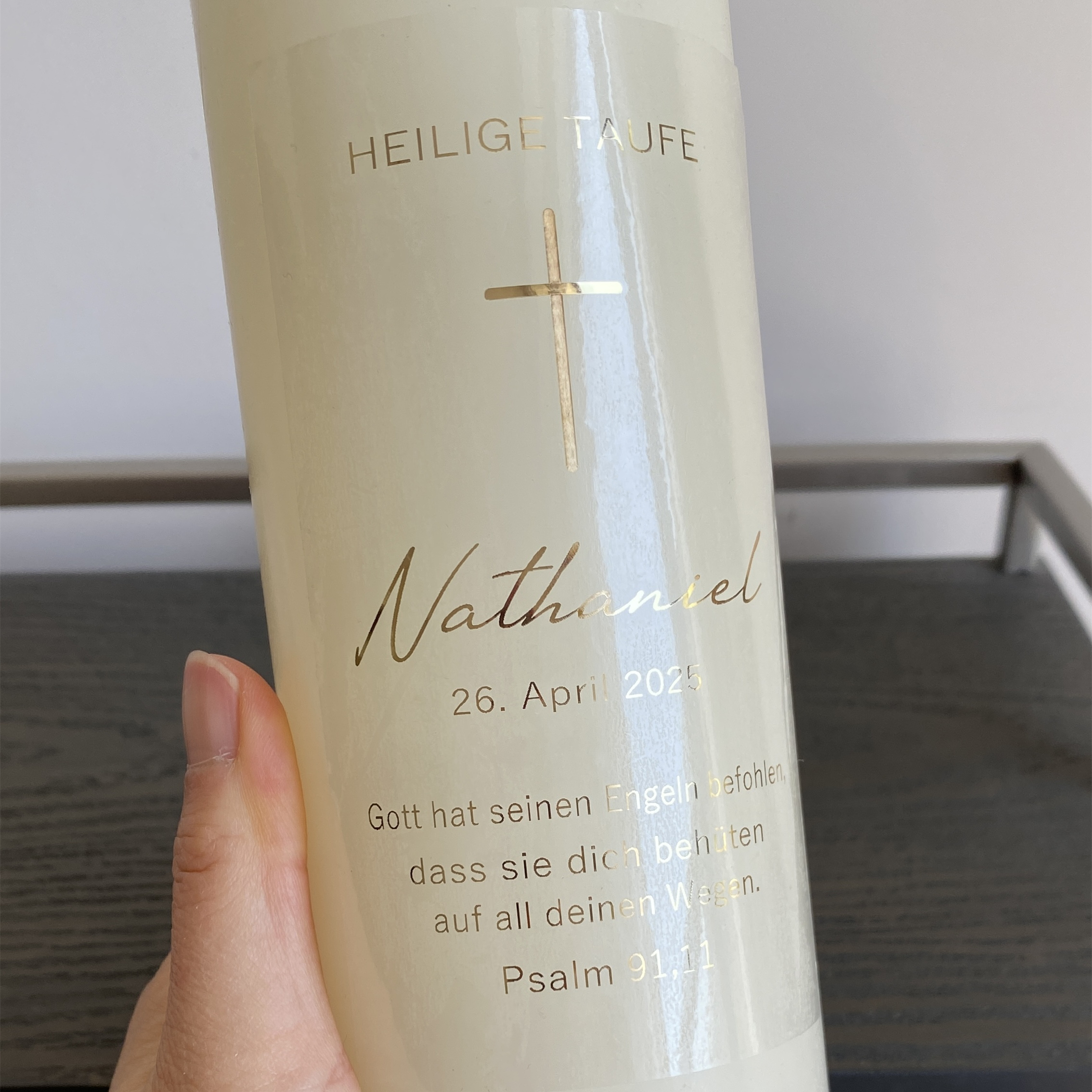 Personalized My Holy Baptism C - Personalised Candle Label recensione e prezzo