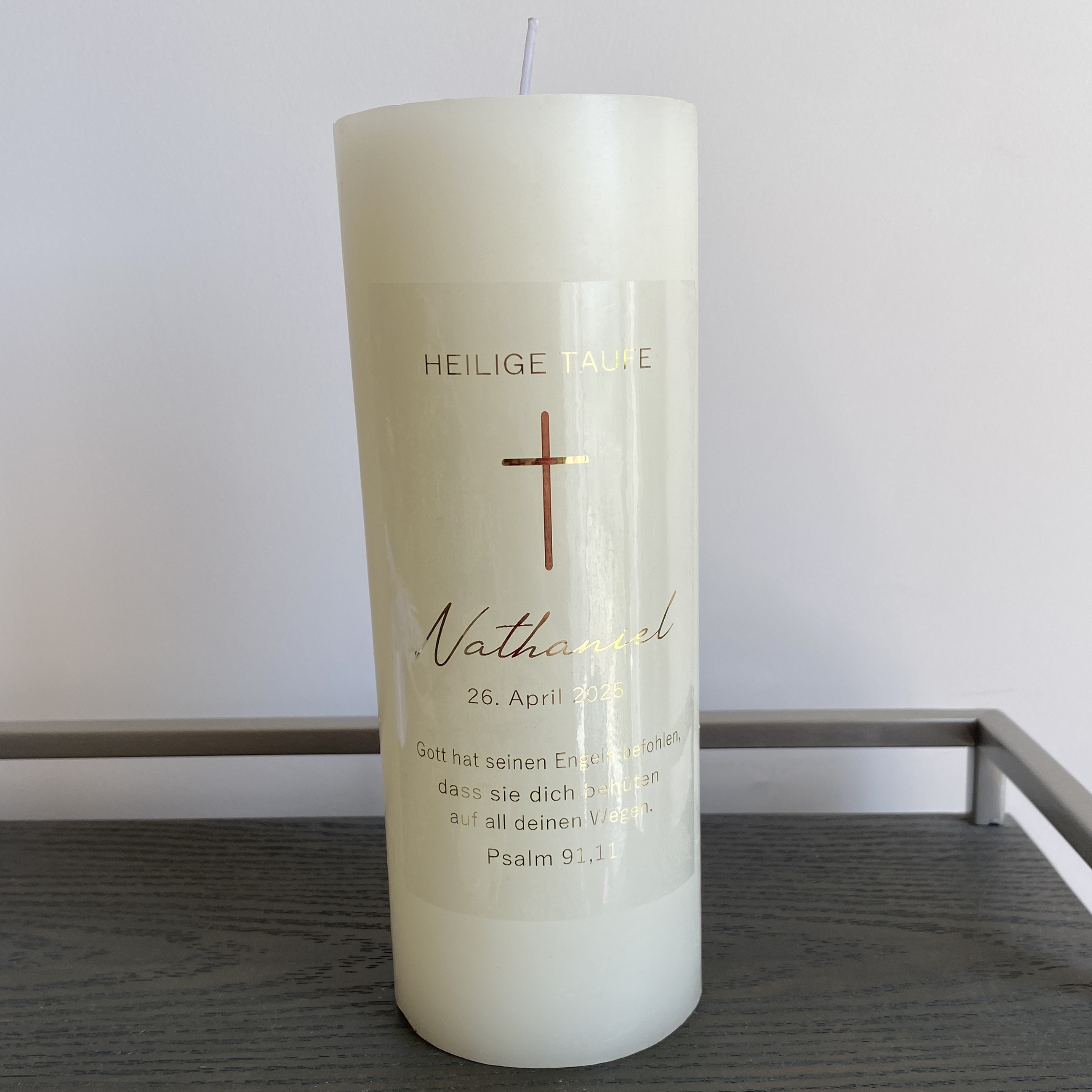 Personalized My Holy Baptism C - Personalised Candle Label recensione e prezzo