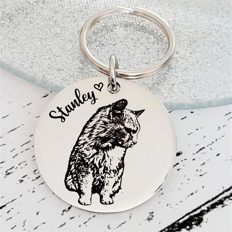Animal Paw Print Keychain Cust - Pet Portrait Custom recensione e prezzo