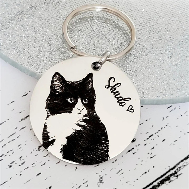 Animal Paw Print Keychain Cust - Pet Portrait Custom recensione e prezzo