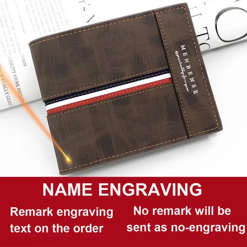Slim Card Holder Male Purses C - Personalized Name Box recensione e prezzo