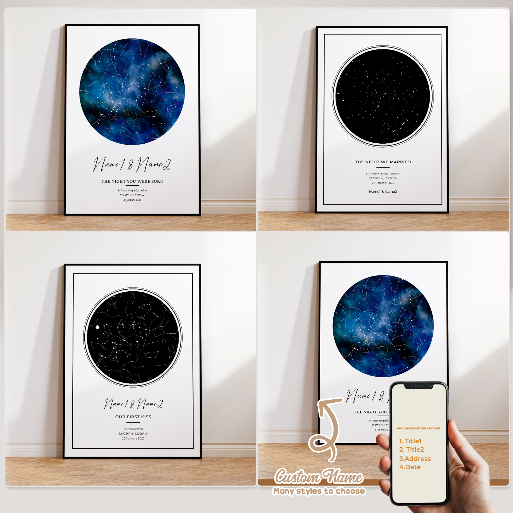 Modern Custom Personalized Nig - Custom Map Poster recensione e prezzo