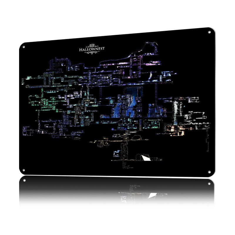 Hollow Knight Hallownest Map L - Custom Map Poster recensione e prezzo