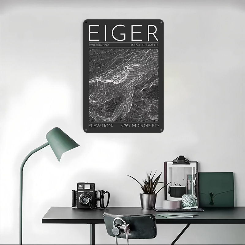 Eiger Mountain Topographic Con - Custom Map Poster recensione e prezzo
