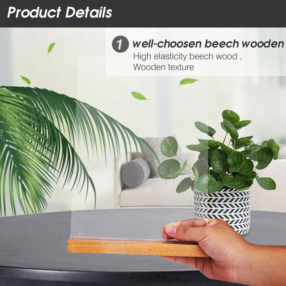 Durable Acrylic Table Top Sign - Engraved Wood Frame recensione e prezzo