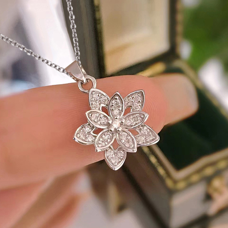 925 Sterling Silver Flower Nec - Birth Flower Necklace recensione e prezzo