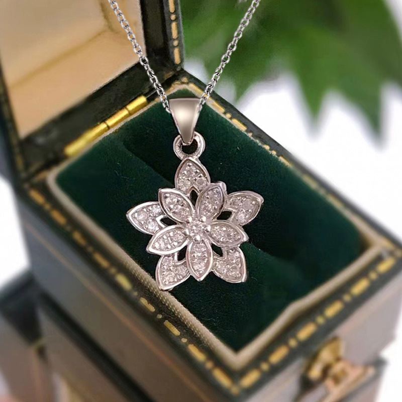 925 Sterling Silver Flower Nec - Birth Flower Necklace recensione e prezzo