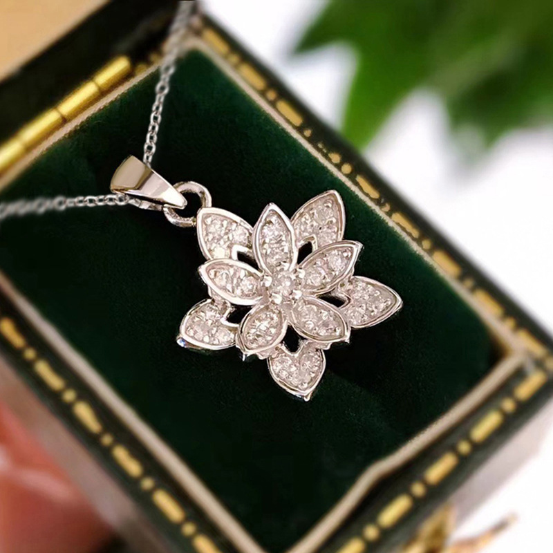 925 Sterling Silver Flower Nec - Birth Flower Necklace recensione e prezzo