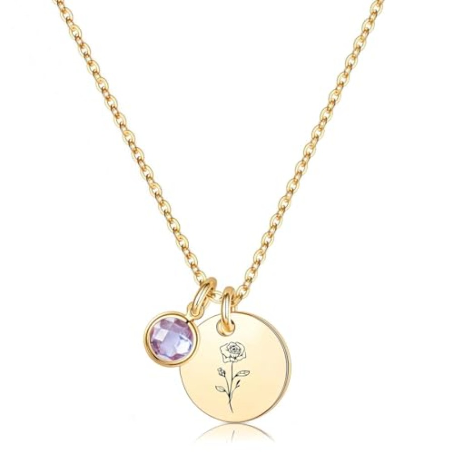 Birth Flower Necklaces for Wom - Birth Flower Necklace recensione e prezzo