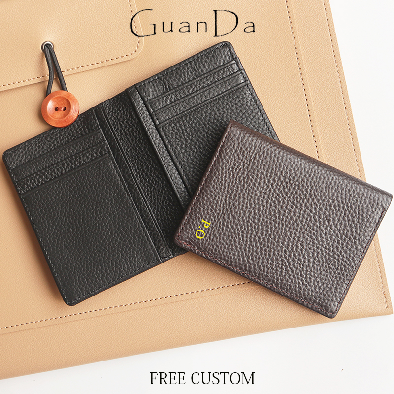 Genuine Leather Card Holder Ma - Personalized Name Box recensione e prezzo
