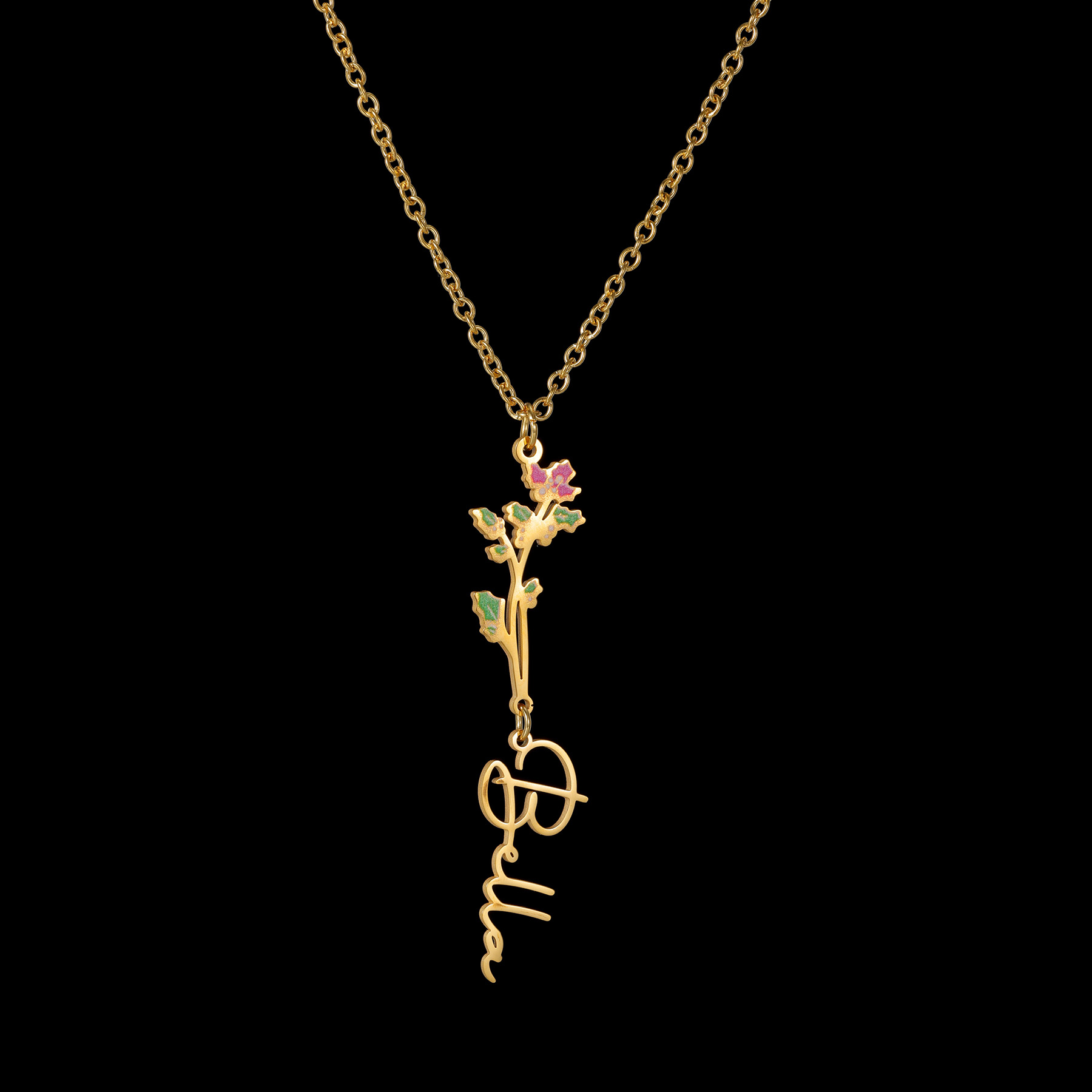 Acheerup Custom Name Necklace  - Birth Flower Necklace recensione e prezzo