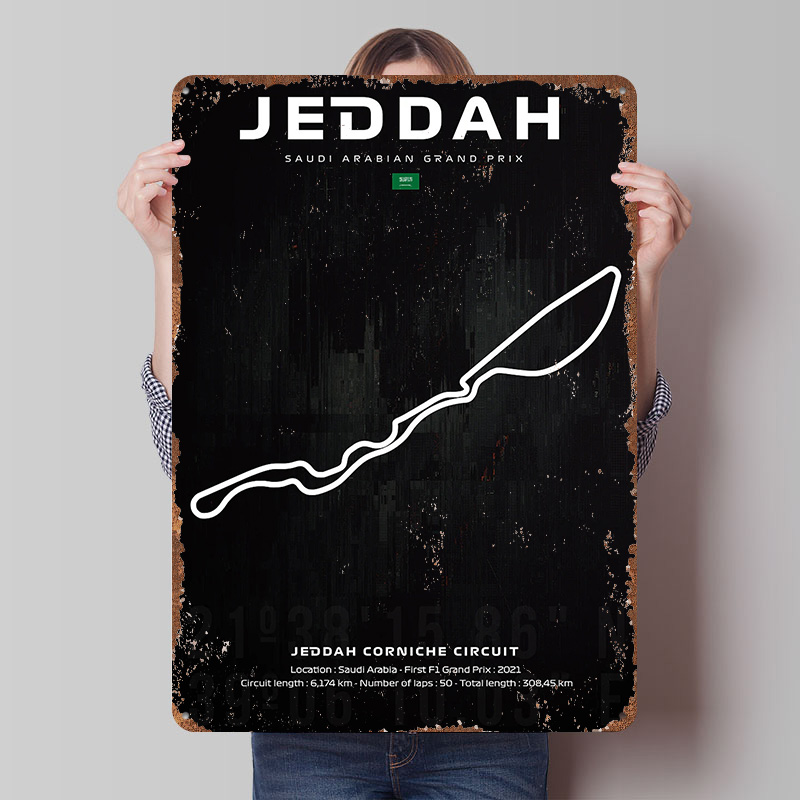 Jeddah Circuit Map Poster Cust - Custom Map Poster recensione e prezzo