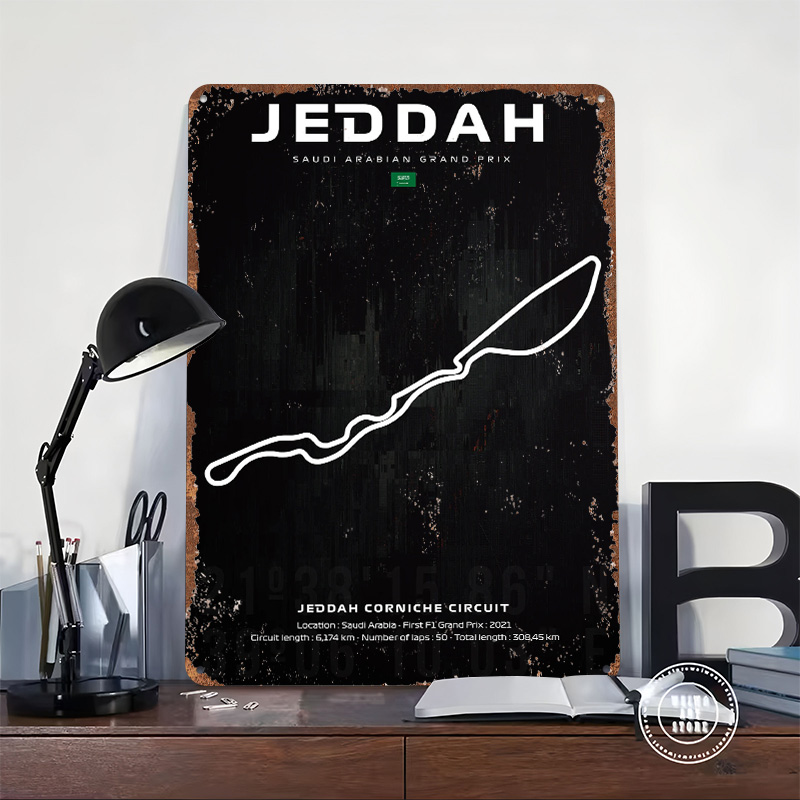 Jeddah Circuit Map Poster Cust - Custom Map Poster recensione e prezzo