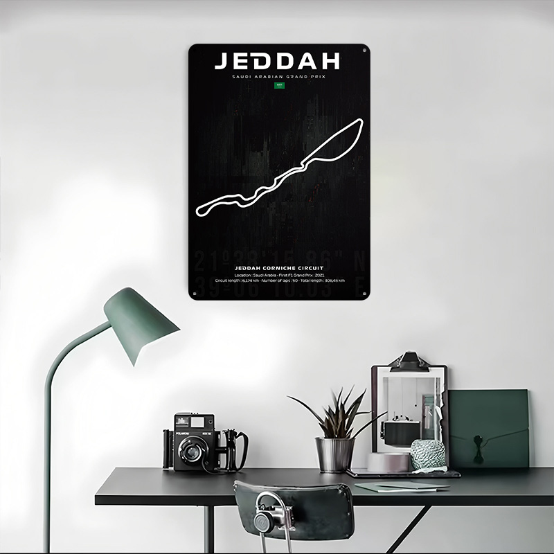 Jeddah Circuit Map Poster Cust - Custom Map Poster recensione e prezzo