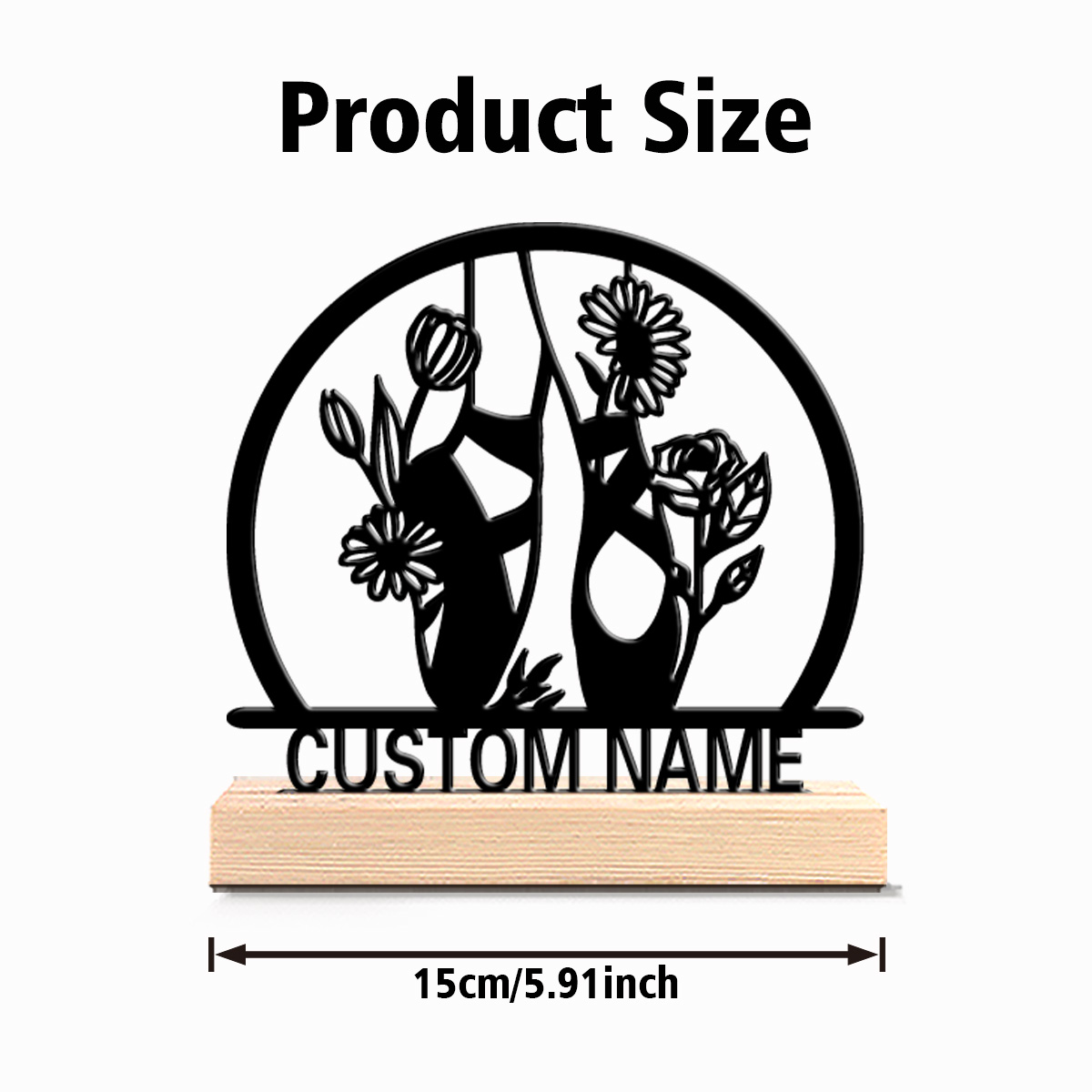 1pc beautiful personalized bal - Engraved Wood Frame recensione e prezzo