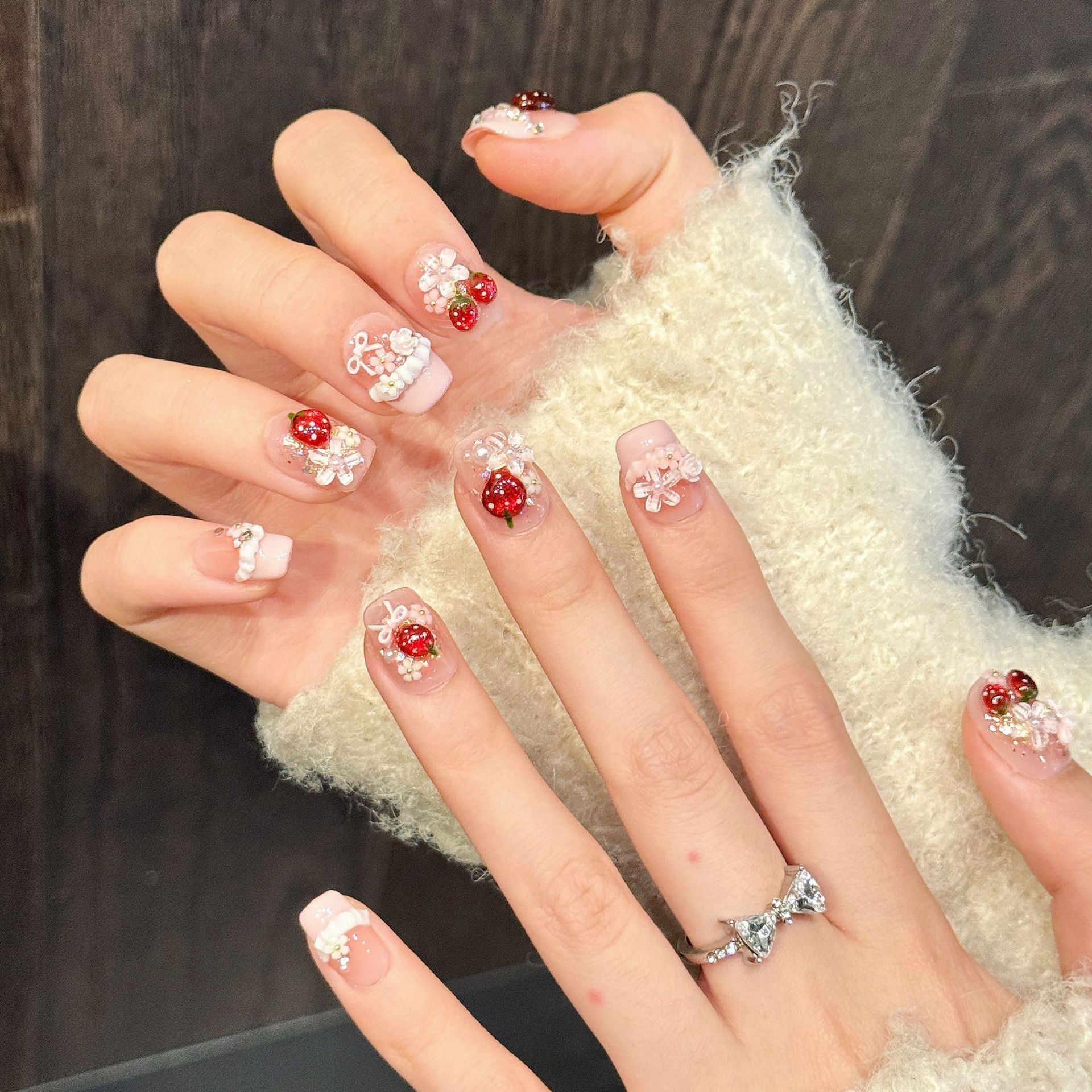 10pcs Cute Red Strawberry Pres - Pressed Flower Art recensione e prezzo