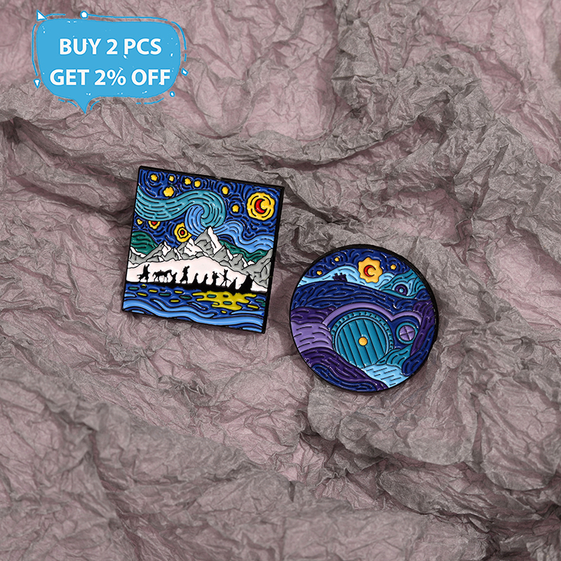 Night Sky Oil Painting Enamel  - Custom Night Sky recensione e prezzo