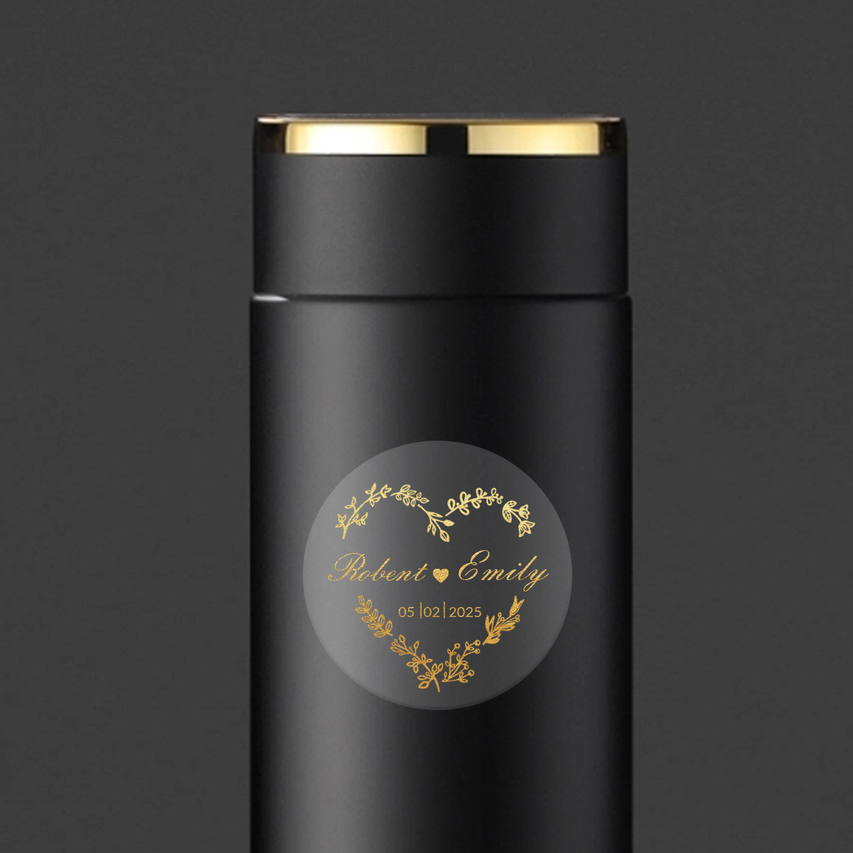 Custom Gold Foil Wedding Stick - Personalised Candle Label recensione e prezzo