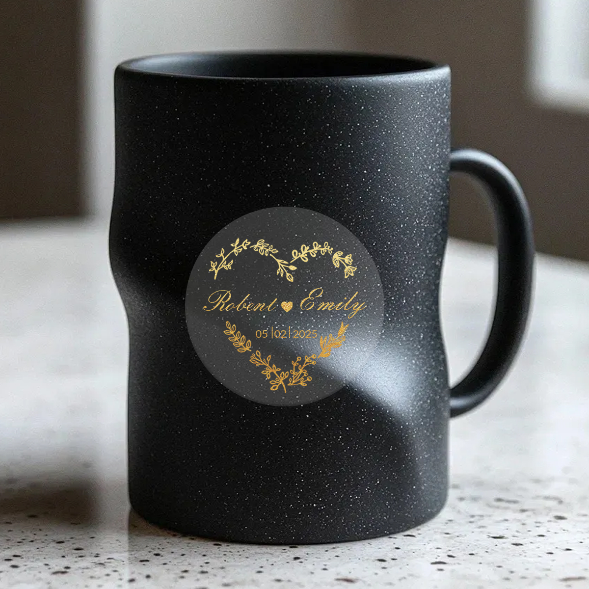 Custom Gold Foil Wedding Stick - Personalised Candle Label recensione e prezzo