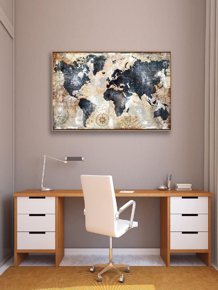Framed World Map Wall Art Prin - Custom Star Map recensione e prezzo