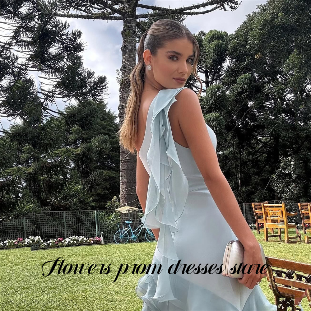 Flowers Sky Blue Party Dress L - Custom Night Sky recensione e prezzo