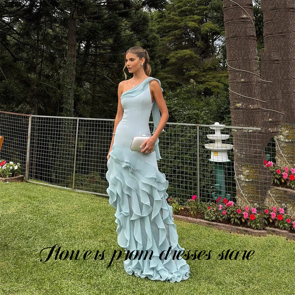 Flowers Sky Blue Party Dress L - Custom Night Sky recensione e prezzo