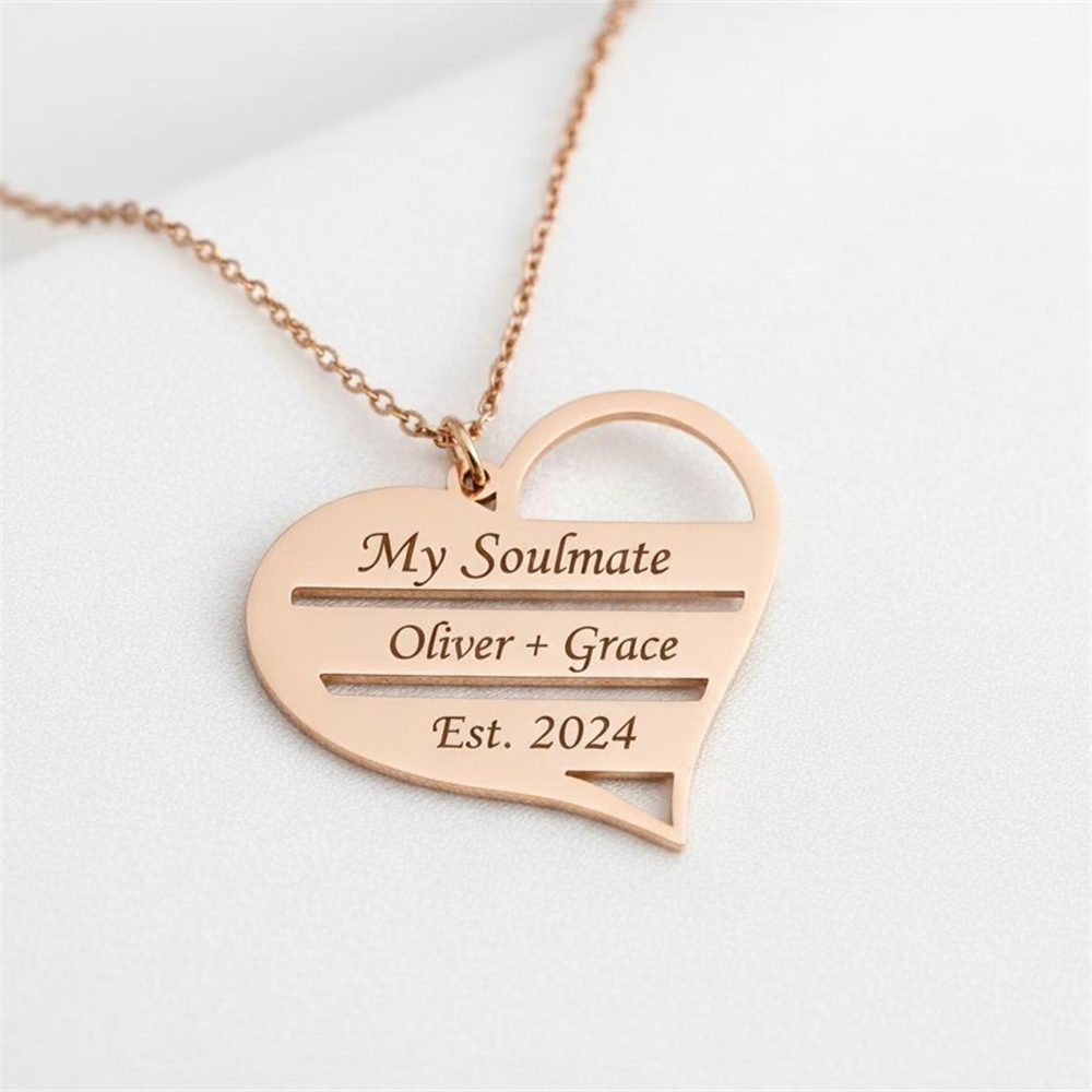 Custom Heart Necklace Stainles - Birth Flower Necklace recensione e prezzo