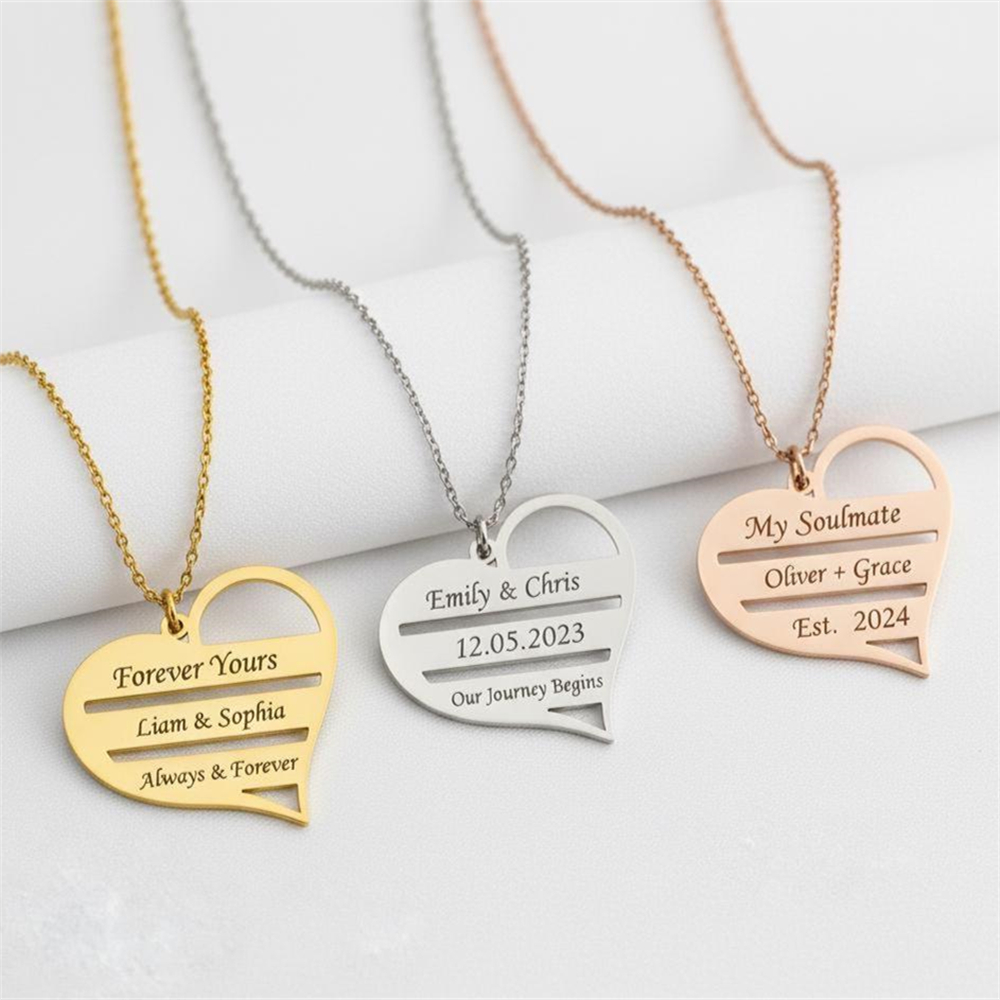 Custom Heart Necklace Stainles - Birth Flower Necklace recensione e prezzo