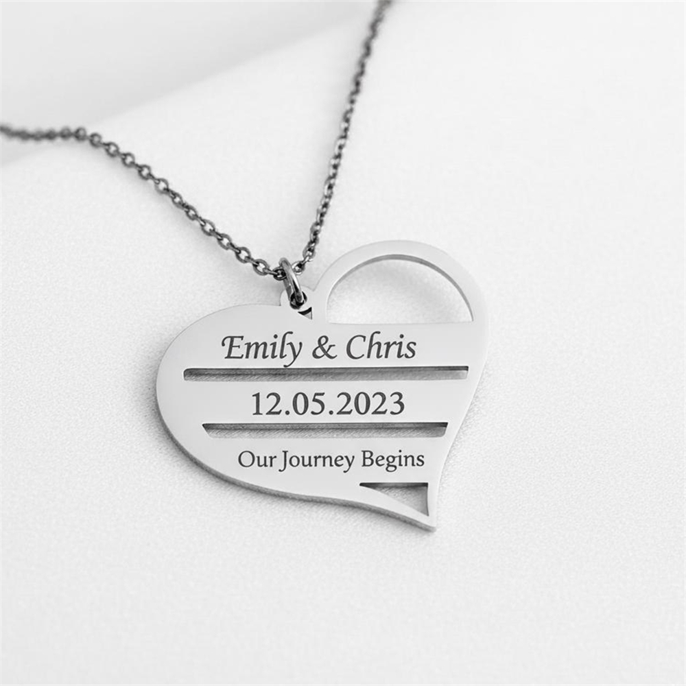 Custom Heart Necklace Stainles - Birth Flower Necklace recensione e prezzo